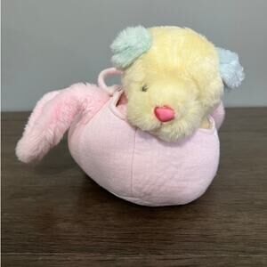 My Banky Blankie Lovey Large Baby Blanket Teddy Bear Pink Trim‎ w/ Tag